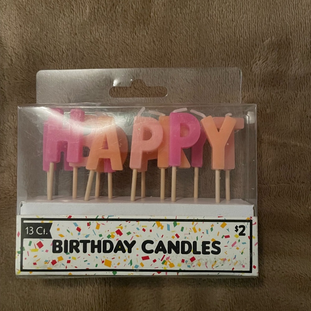 Happy birthday candles